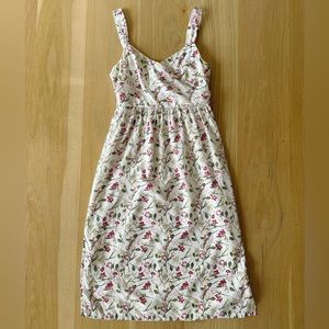 Club Monaco Silk Floral Midi Dress Size 0